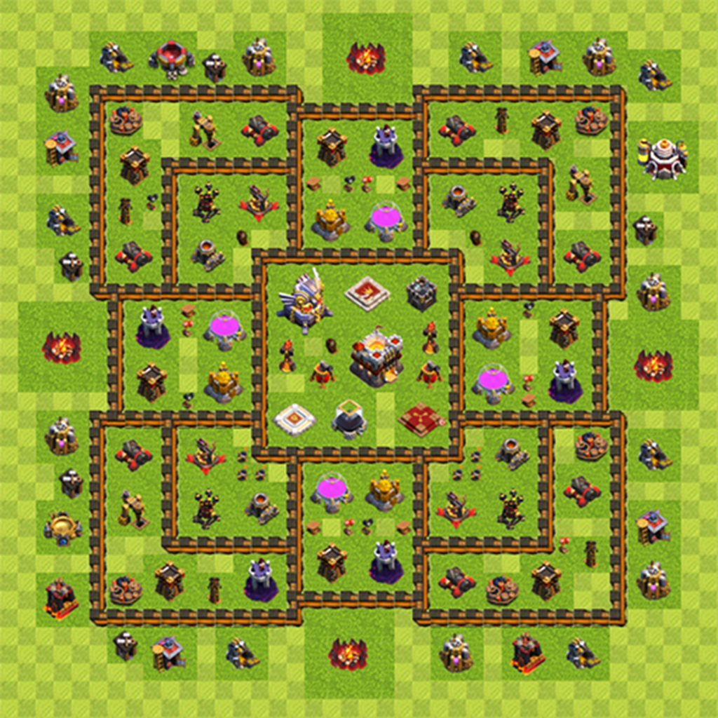 जनक Coc War Base Layouts