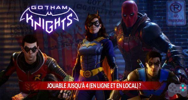 The new Gotham Knights playable up to 4 in online and local cooperation?