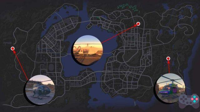 Guide Saints Row where to find a helicopter to fly over the MAP
