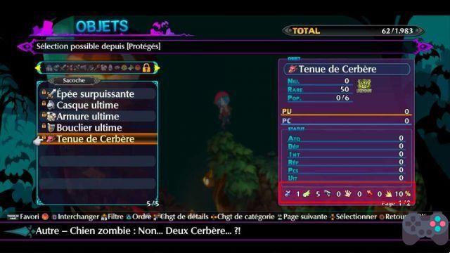 Secret Disgaea 6 obtiene la armadura legendaria - traje de Cerberus - desde el comienzo del juego