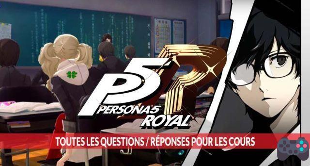 Persona 5 Royal walkthrough all the questions and answers of teachers in high school class