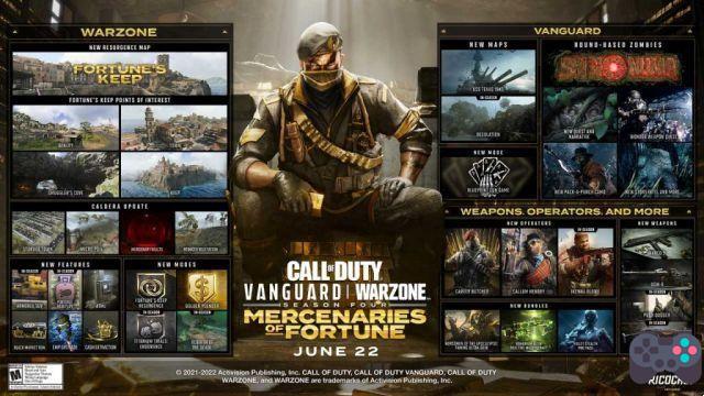 Data e hora de lançamento da 4ª temporada de Call of Duty Vanguard e Warzone