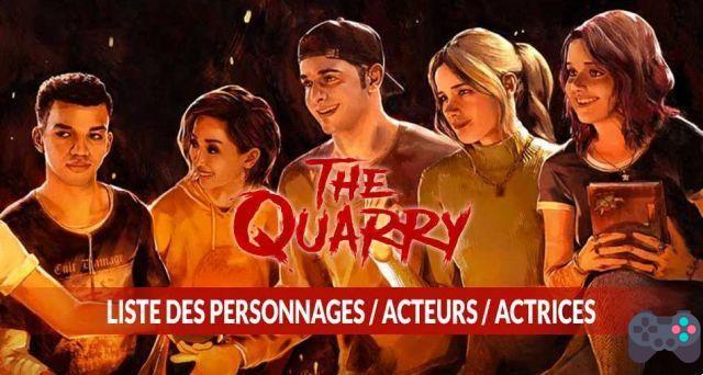 The Quarry que são os atores que interpretam os personagens do jogo