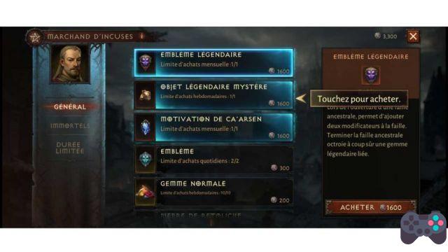 Guide Diablo Immortal get Incuses and find the merchant to use them