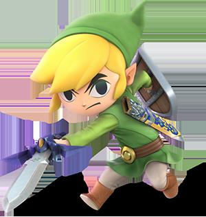 Link Cartoon - Astuces, Combos y Guía Super Smash Bros Ultimate