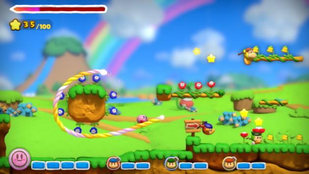Kirby test and the rainbow brush: freewheeling?