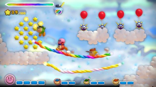 Kirby test and the rainbow brush: freewheeling?