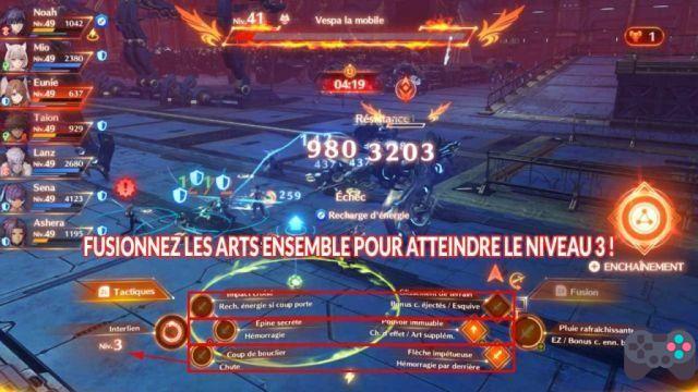 Xenoblade Chronicles 3 guide how to increase the interlink level of transformations in Ouroboros