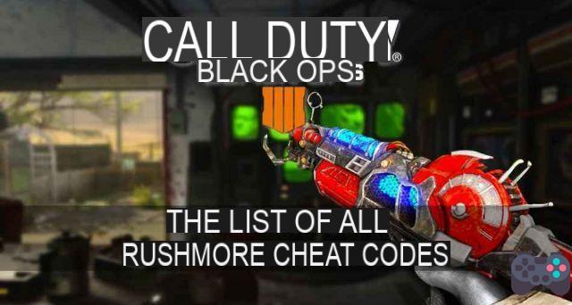 Guide CoD Black OPS 4 the list of all Rushmore cheat codes (Alpha and Omega zombies)