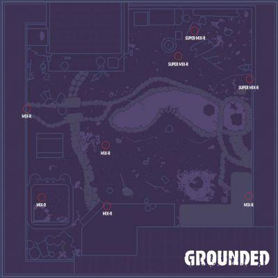 Guide Grounded – find and protect all “MIX.R” or “Super MIX.R” stations to get the Slapper