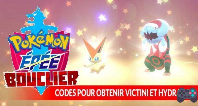 Código de regalo misterioso para conseguir el Hidragón de Victini y Ash en Pokémon Sword and Shield