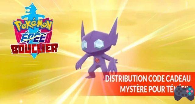 Codice regalo misterioso per collezionare Tenefix del torneo Pokémon giapponese in Spada e scudo