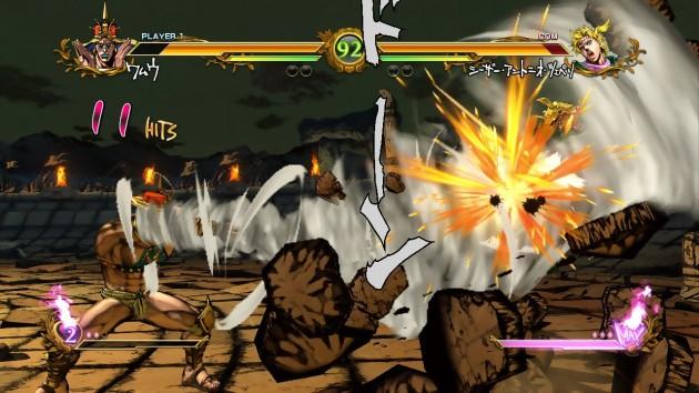 Prueba JoJo's Bizarre Adventure All Star Battle: baston de haut de pie