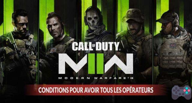 Call of Duty Modern Warfare 2 todas las condiciones para desbloquear y conseguir operadores