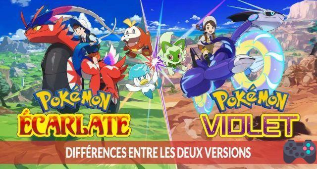 What are the differences and exclusives between the Pokémon Purple and Scarlet versions