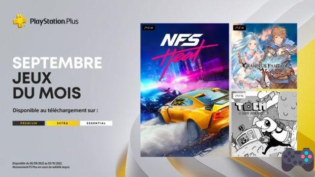 Programme PlayStation Plus septembre 2022 – guides pour Need for Speed Heat et Granblue Fantasy Versus