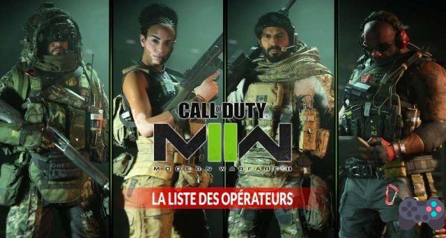 La lista de todos los operadores para desbloquear en Call of Duty Modern Warfare 2 y Warzone 2.0