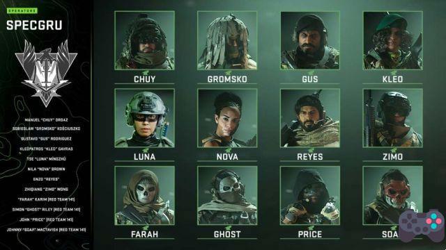 L'elenco di tutti gli operatori da sbloccare in Call of Duty Modern Warfare 2 e Warzone 2.0