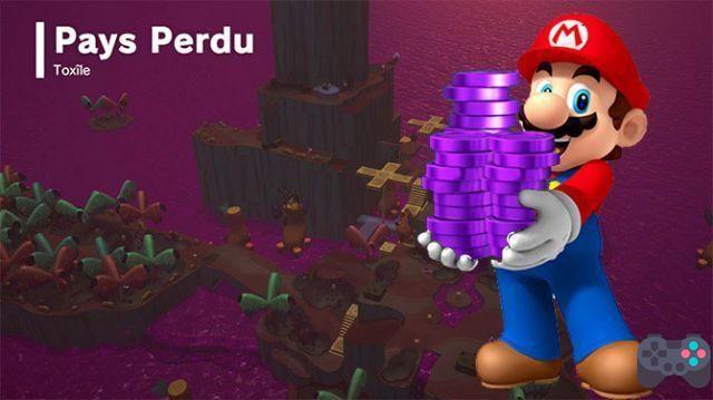 Super Mario Odyssey: O mapa das moedas roxas