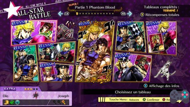 JoJo's Bizarre Adventure: All-Star Battle R the list of all secret missions