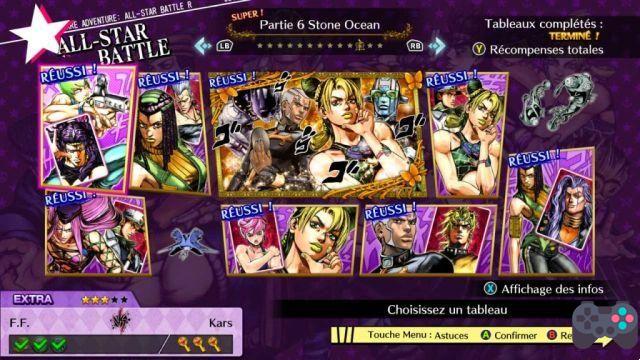 JoJo's Bizarre Adventure: All-Star Battle R a lista de todas as missões secretas