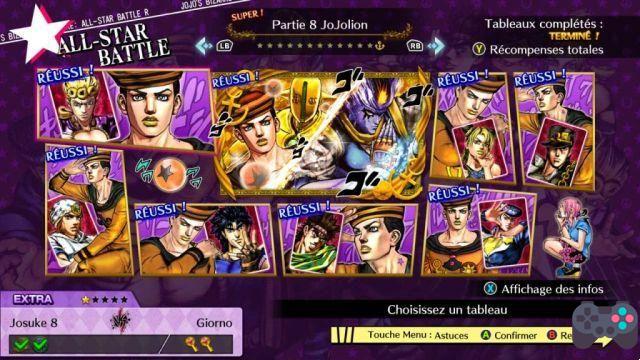 JoJo's Bizarre Adventure: All-Star Battle R the list of all secret missions