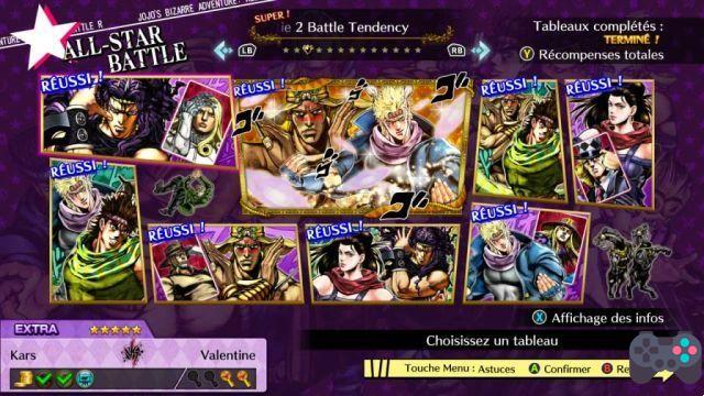 JoJo's Bizarre Adventure: All-Star Battle R the list of all secret missions