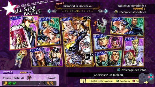 JoJo's Bizarre Adventure: All-Star Battle R a lista de todas as missões secretas