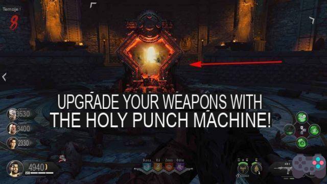 Guide Call of Duty Black Ops 4 where is the sacred punch machine and how to activate it on Map nine (IX)