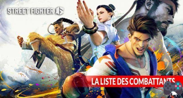 La lista de personajes/luchadores que se pueden jugar en Street Fighter 6