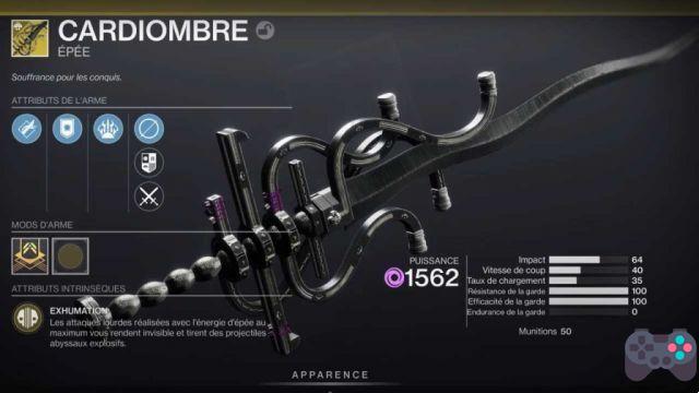Destiny 2 how to get cardiombre exotic sword and its catalyst
