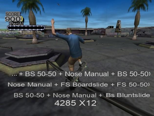 Teste Tony Hawk's Pro Skater 3