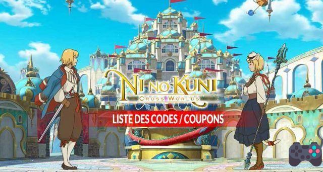 Todos os códigos de presente (cupons) para o jogo Ni No Kuni Cross Worlds