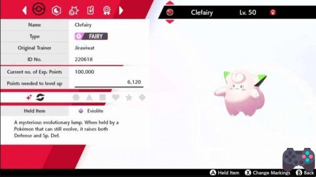 Código de distribuição Pokémon Sword and Shield para obter um Shiny Clefairy