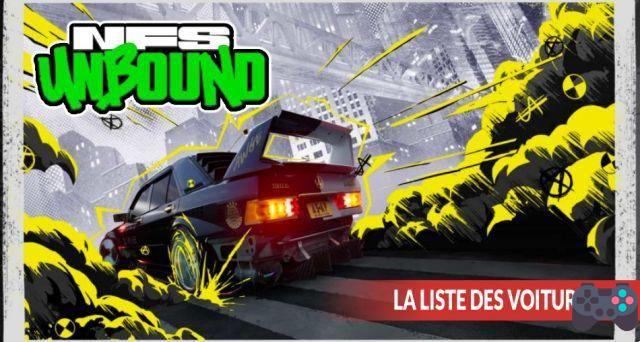 Need for Speed ​​Sblocca l'elenco delle auto da sbloccare o acquistare nel gioco